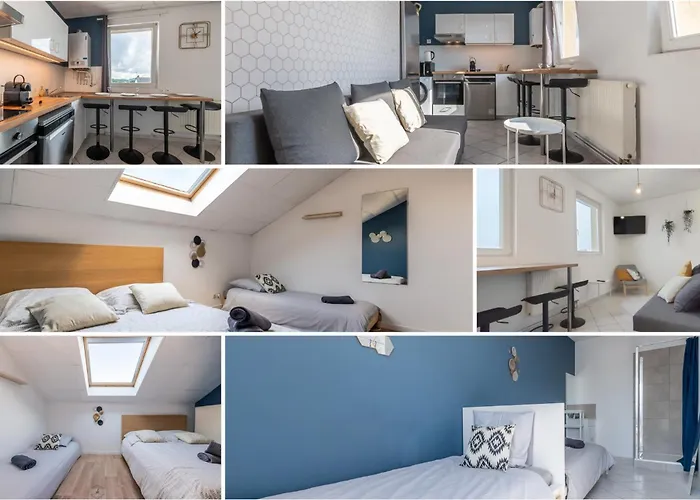 Cattenom 7 Lits 8 A 11 Pers Parking 3 Min Wi Fi Ideal Equipes Pros Et Familles - 7 Beds 8 To 11 Guests Perfect For Workers And Families Апартаменты