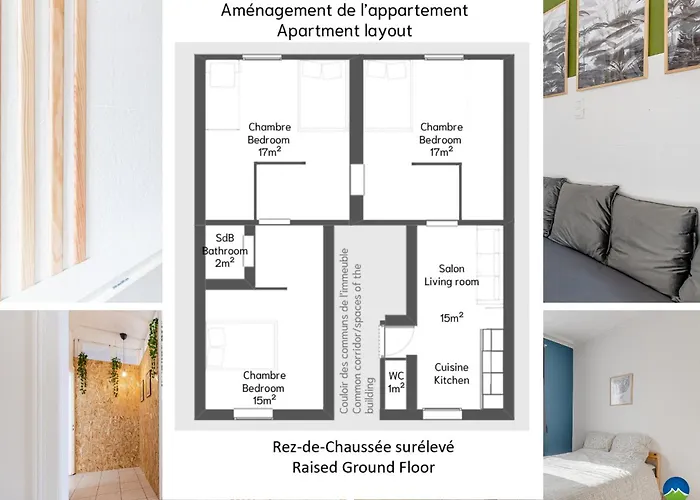 Апартаменты Cattenom 7 Lits 8 A 11 Pers Parking 3 Min Wi Fi Ideal Equipes Pros Et Familles - 7 Beds 8 To 11 Guests Perfect For Workers And Families *