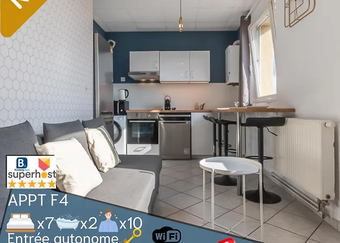 Cattenom 7 Lits 8 A 11 Pers Parking 3 Min Wi Fi Ideal Equipes Pros Et Familles - 7 Beds 8 To 11 Guests Perfect For Workers And Families Апартаменты